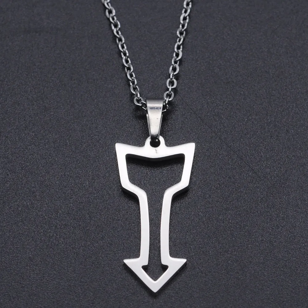 10 Pcs Lot Arrow Necklace Pendant Geometry Signs Symbols Fashion Simple Jewelry