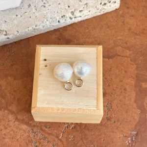 10KT Yellow Gold Paspaley South Sea Pearl Earring Charms 12mm