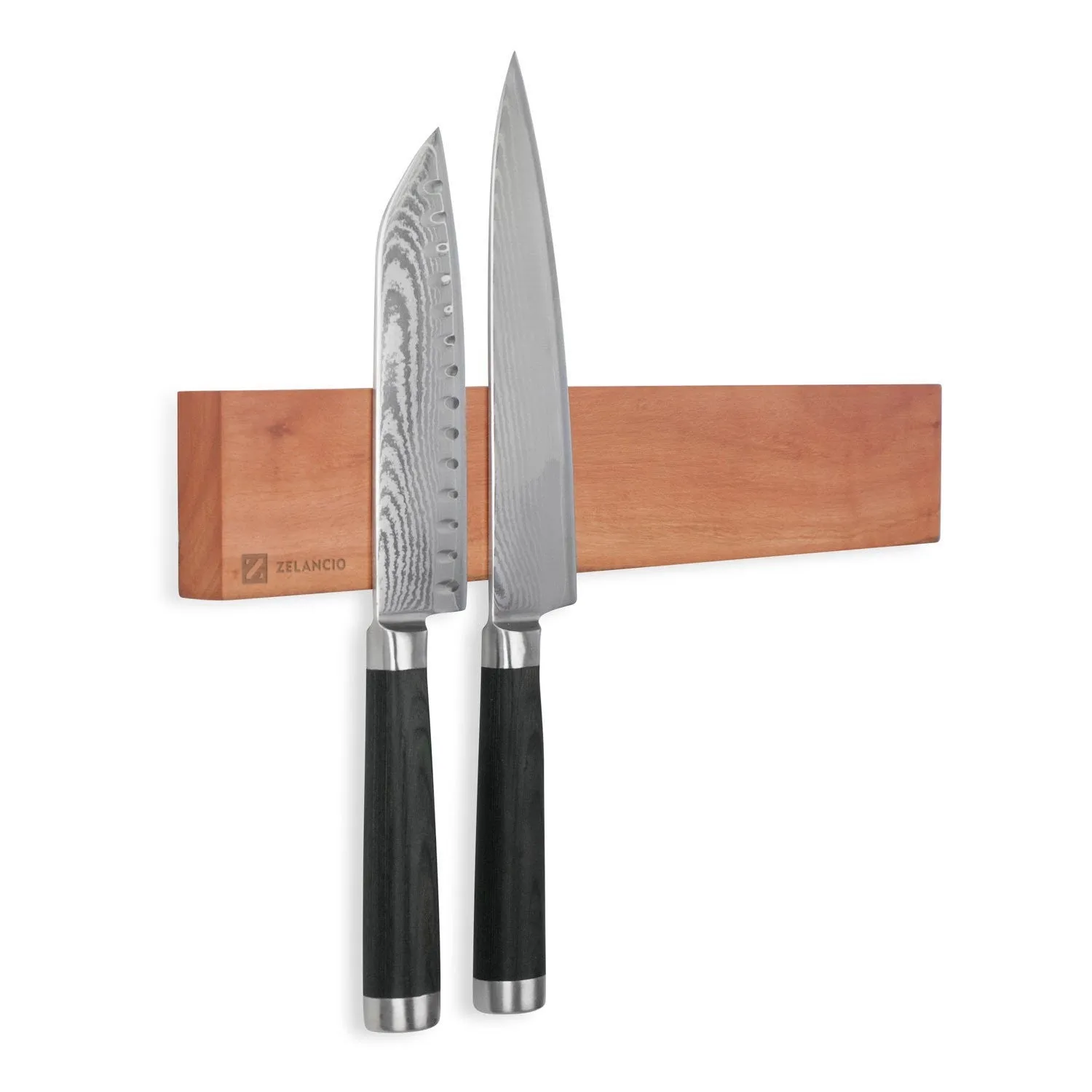 16-Inch Magnetic Knife Holder, Wall Mounted Wooden Knife Strip with Rare Earth Magnets