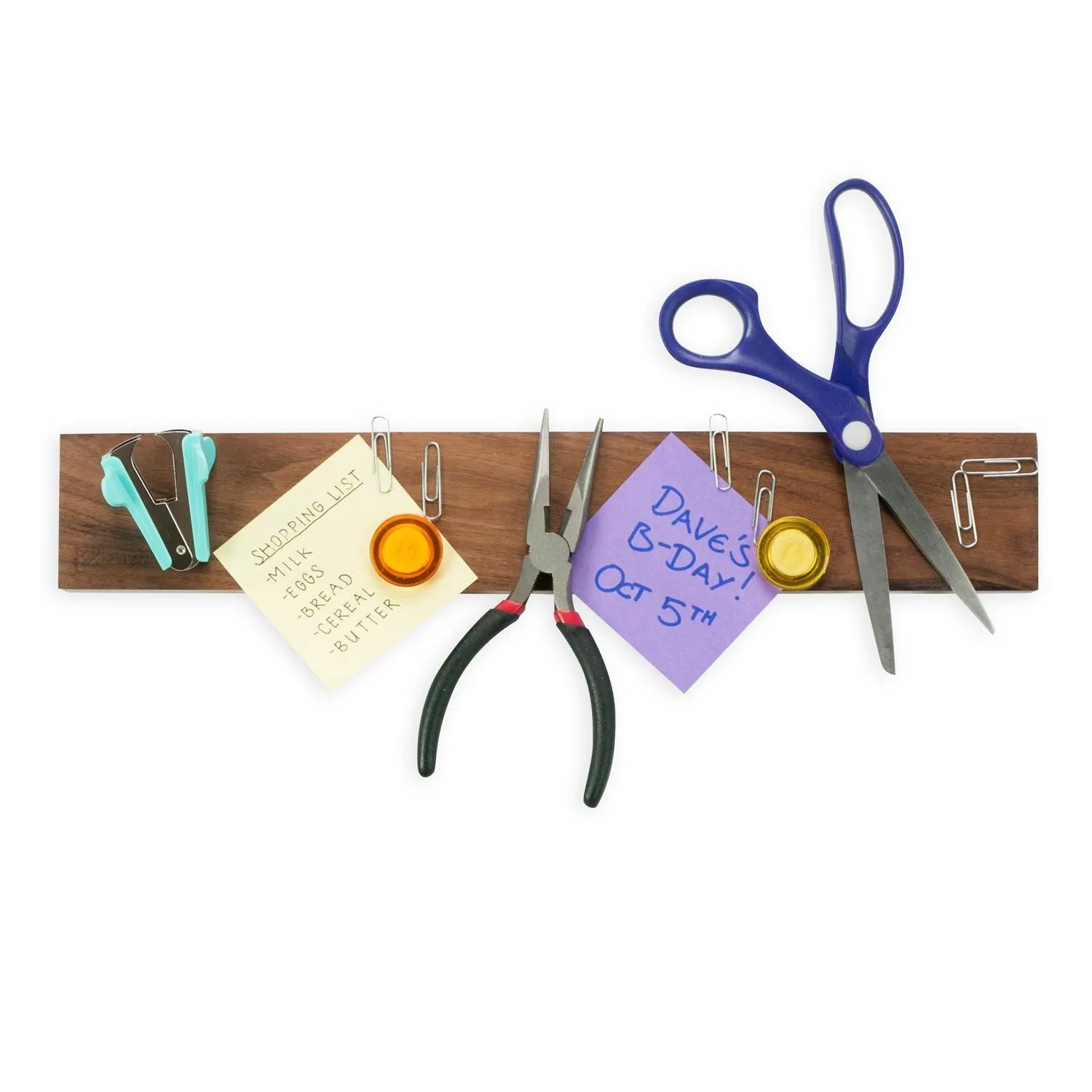 16-Inch Magnetic Knife Holder, Wall Mounted Wooden Knife Strip with Rare Earth Magnets