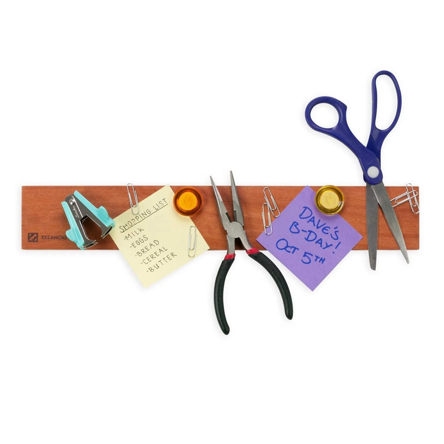 16-Inch Magnetic Knife Holder, Wall Mounted Wooden Knife Strip with Rare Earth Magnets