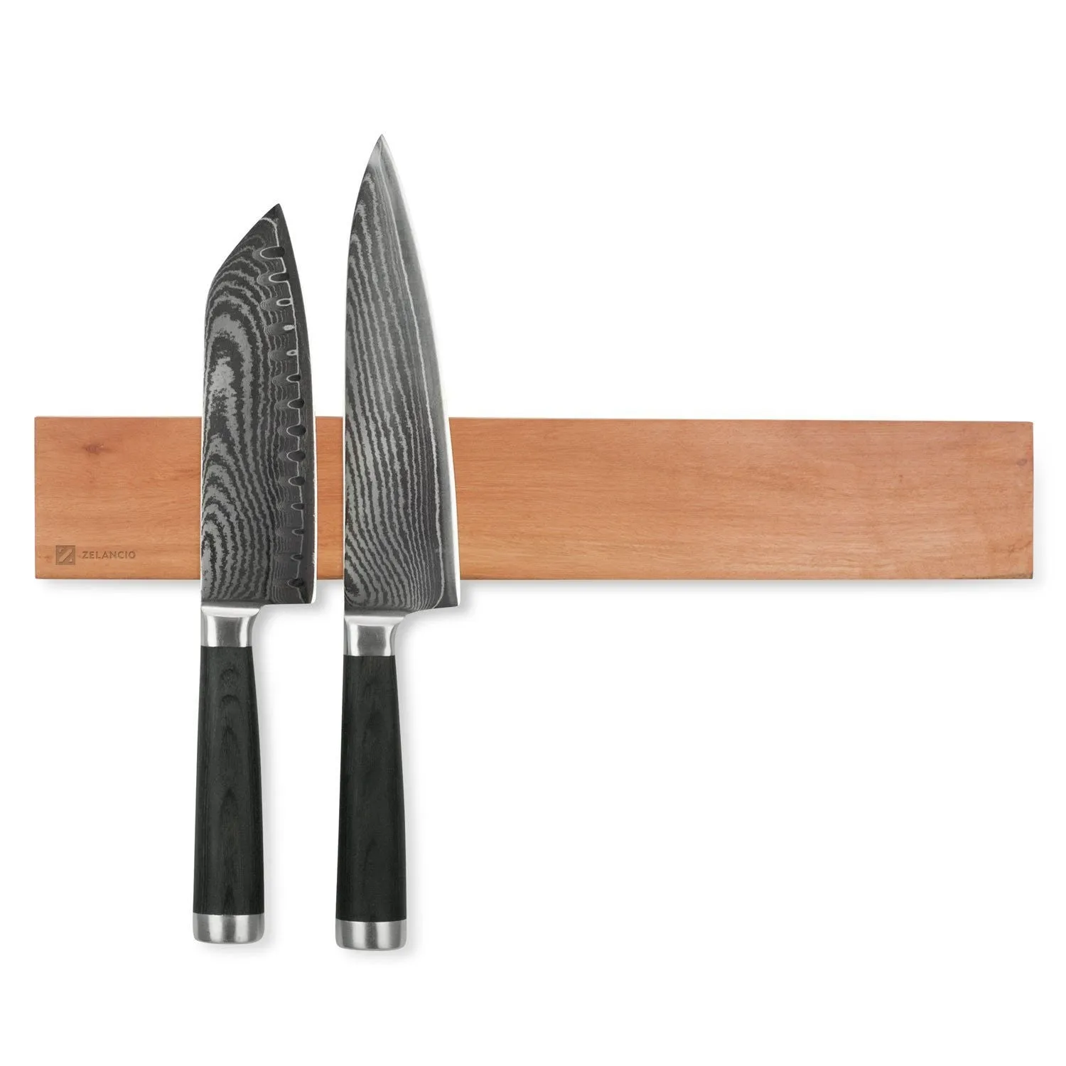 16-Inch Magnetic Knife Holder, Wall Mounted Wooden Knife Strip with Rare Earth Magnets