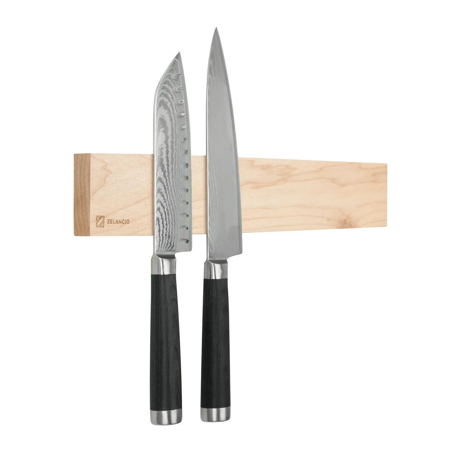 16-Inch Magnetic Knife Holder, Wall Mounted Wooden Knife Strip with Rare Earth Magnets