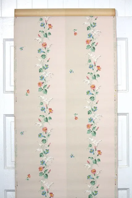 1940s Floral Vintage Wallpaper