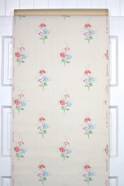 1940s Floral Vintage Wallpaper