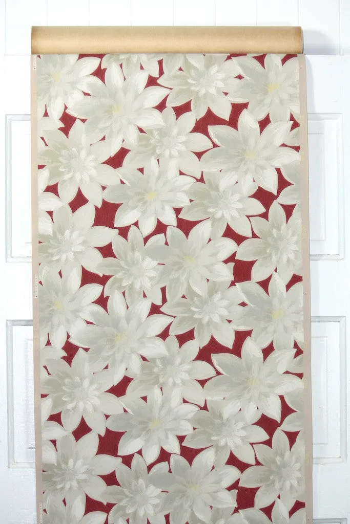 1940s Floral Vintage Wallpaper