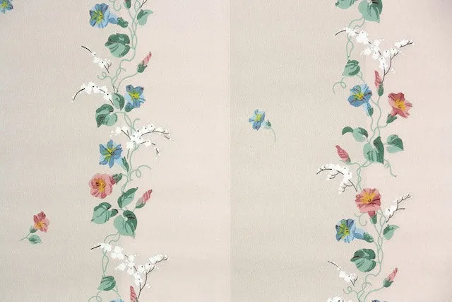 1940s Floral Vintage Wallpaper