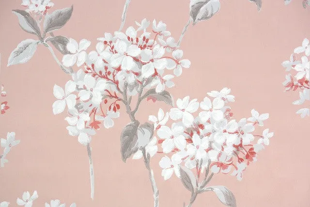 1940s Floral Vintage Wallpaper