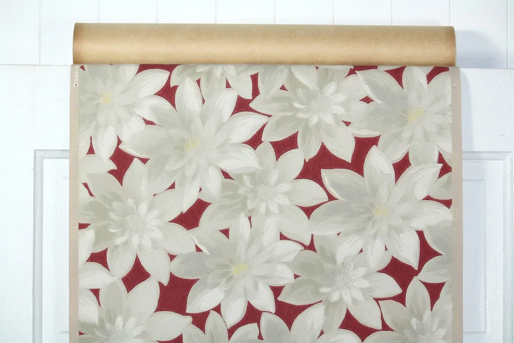 1940s Floral Vintage Wallpaper