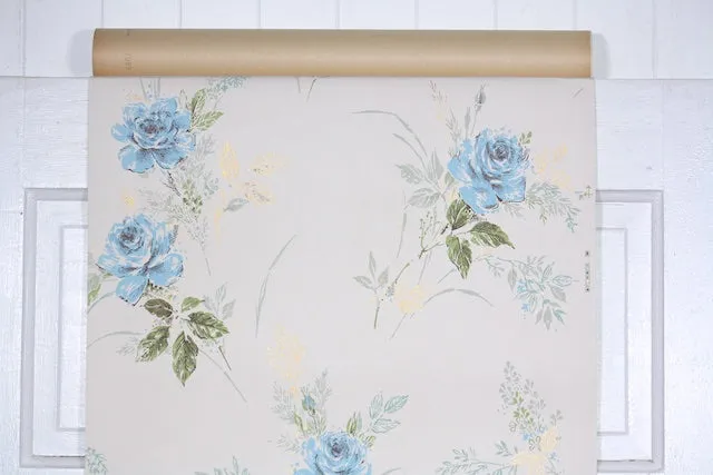 1950s Floral Vintage Wallpaper