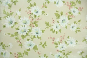 1960s Floral Vintage Wallpaper