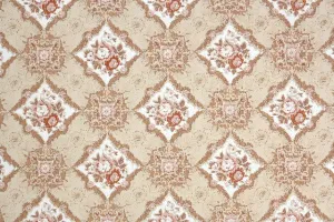 1960s Floral Vintage Wallpaper