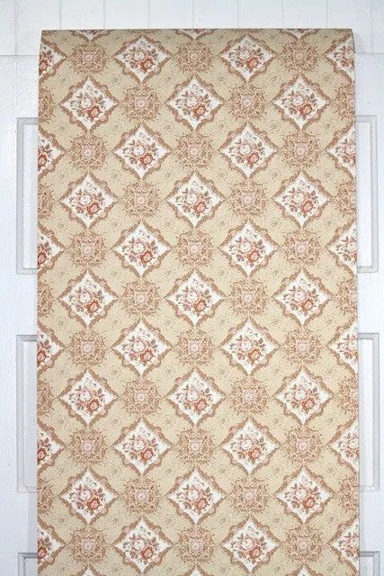 1960s Floral Vintage Wallpaper