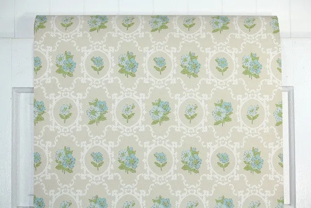 1960s Floral Vintage Wallpaper
