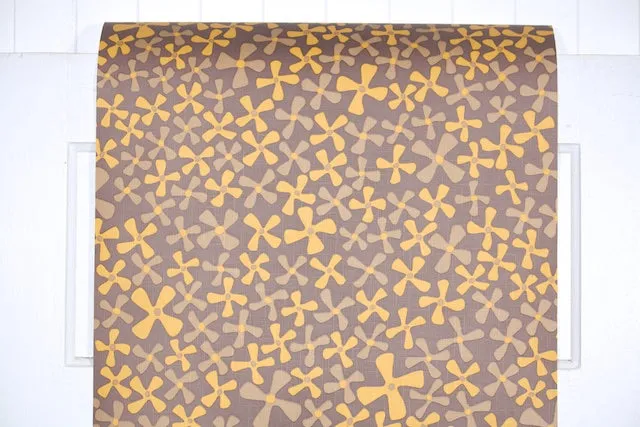 1970s Floral Vintage Wallpaper