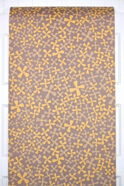 1970s Floral Vintage Wallpaper