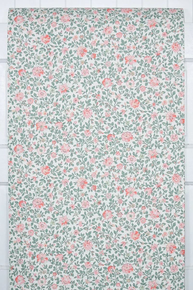 1970s Floral Vintage Wallpaper