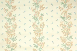 1980s Floral Vintage Wallpaper