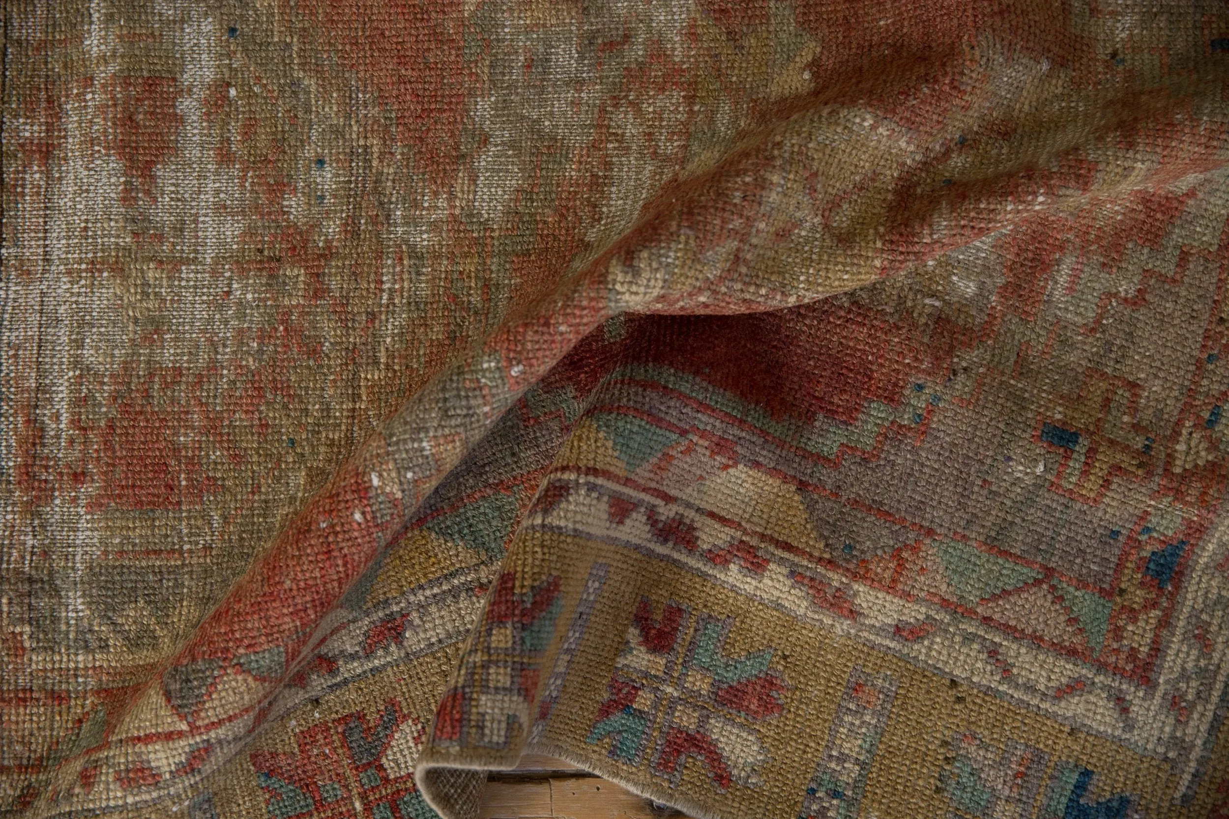 3x10 Vintage Distressed Fragment Oushak Rug Runner