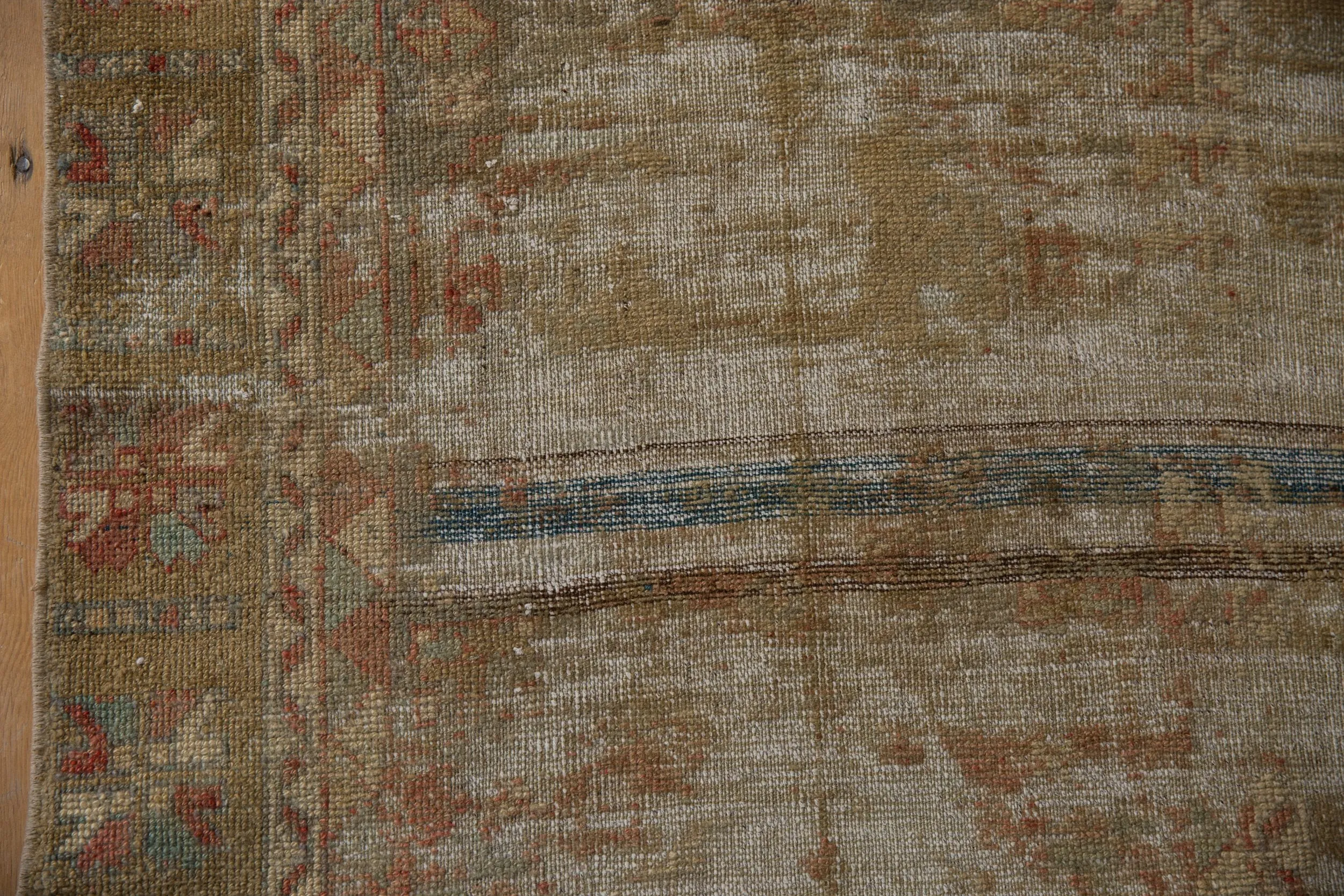 3x10 Vintage Distressed Fragment Oushak Rug Runner
