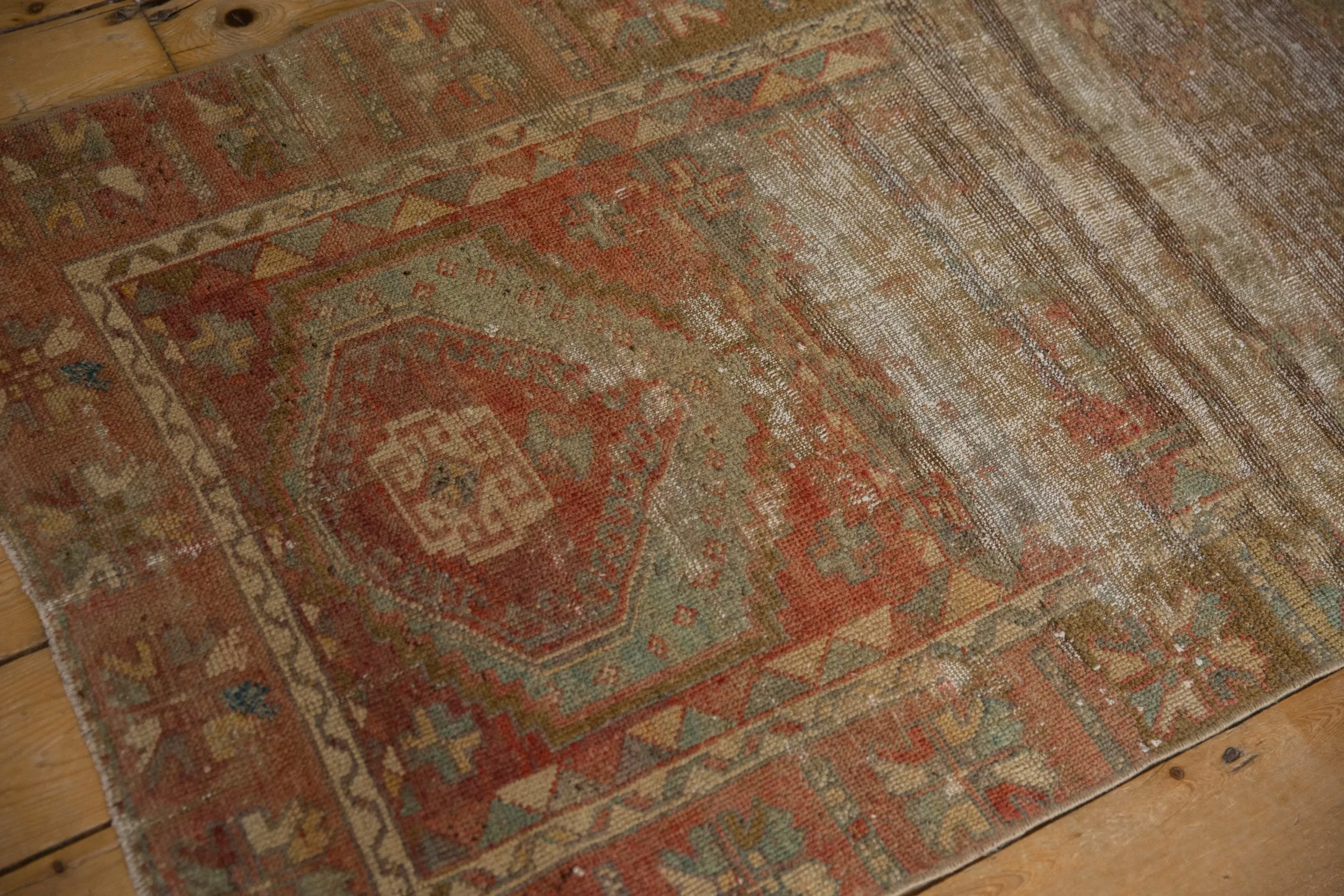 3x10 Vintage Distressed Fragment Oushak Rug Runner