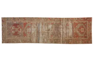 3x10 Vintage Distressed Fragment Oushak Rug Runner