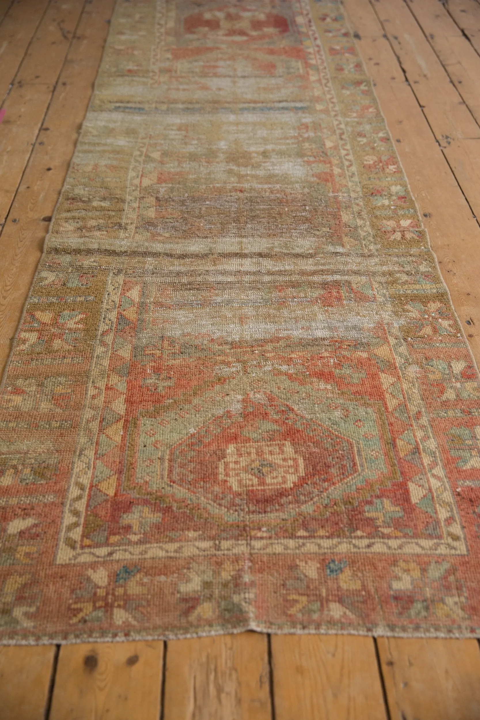 3x10 Vintage Distressed Fragment Oushak Rug Runner