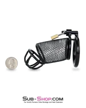 4725M      Caged Animal Black Steel Tease and Denial Chastity Device - MEGA Deal