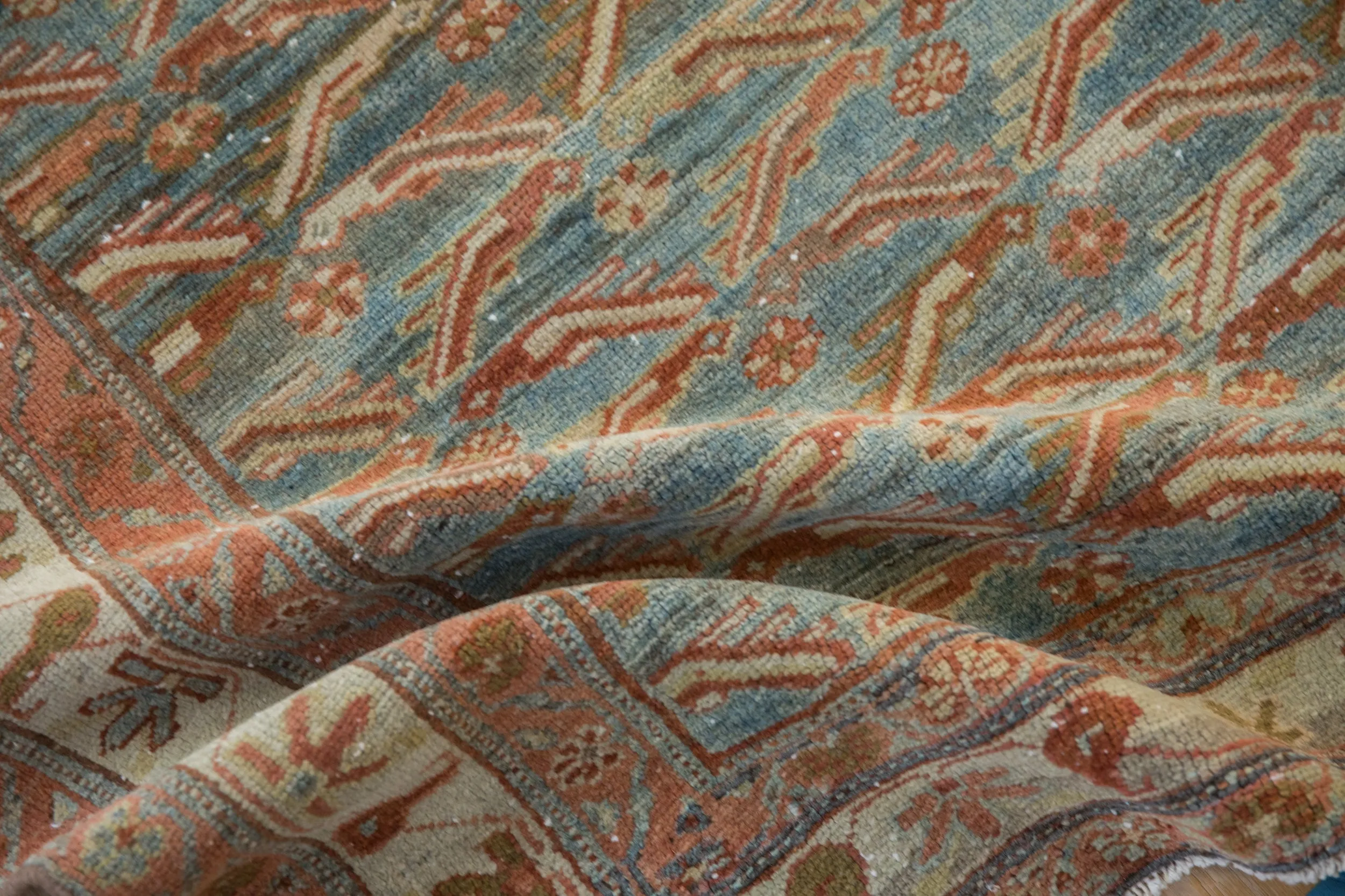 4x6.5 Vintage Distressed Malayer Rug