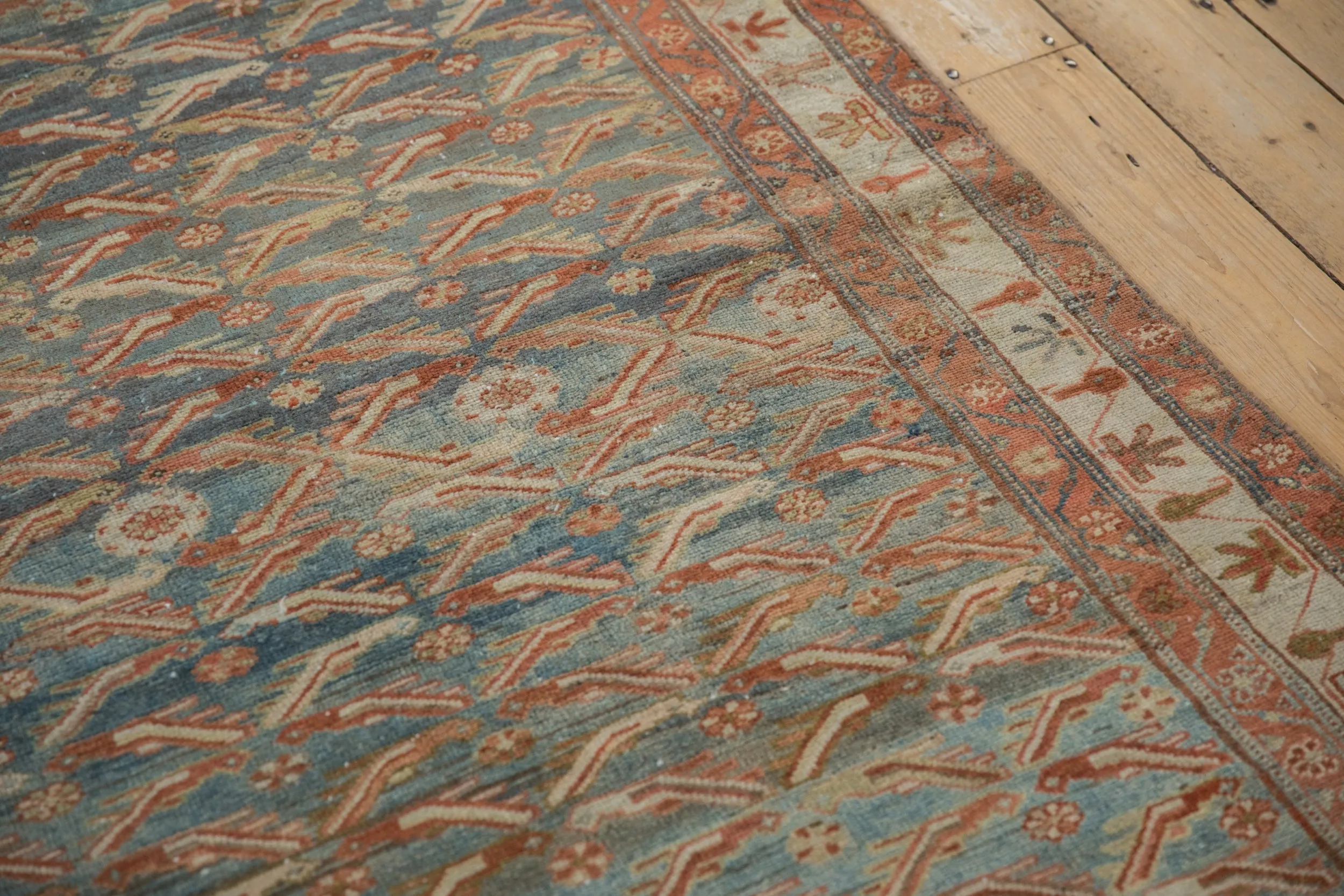 4x6.5 Vintage Distressed Malayer Rug