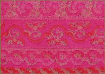 Antique Tapestry Weave Acheik Silk Skirt from Burma