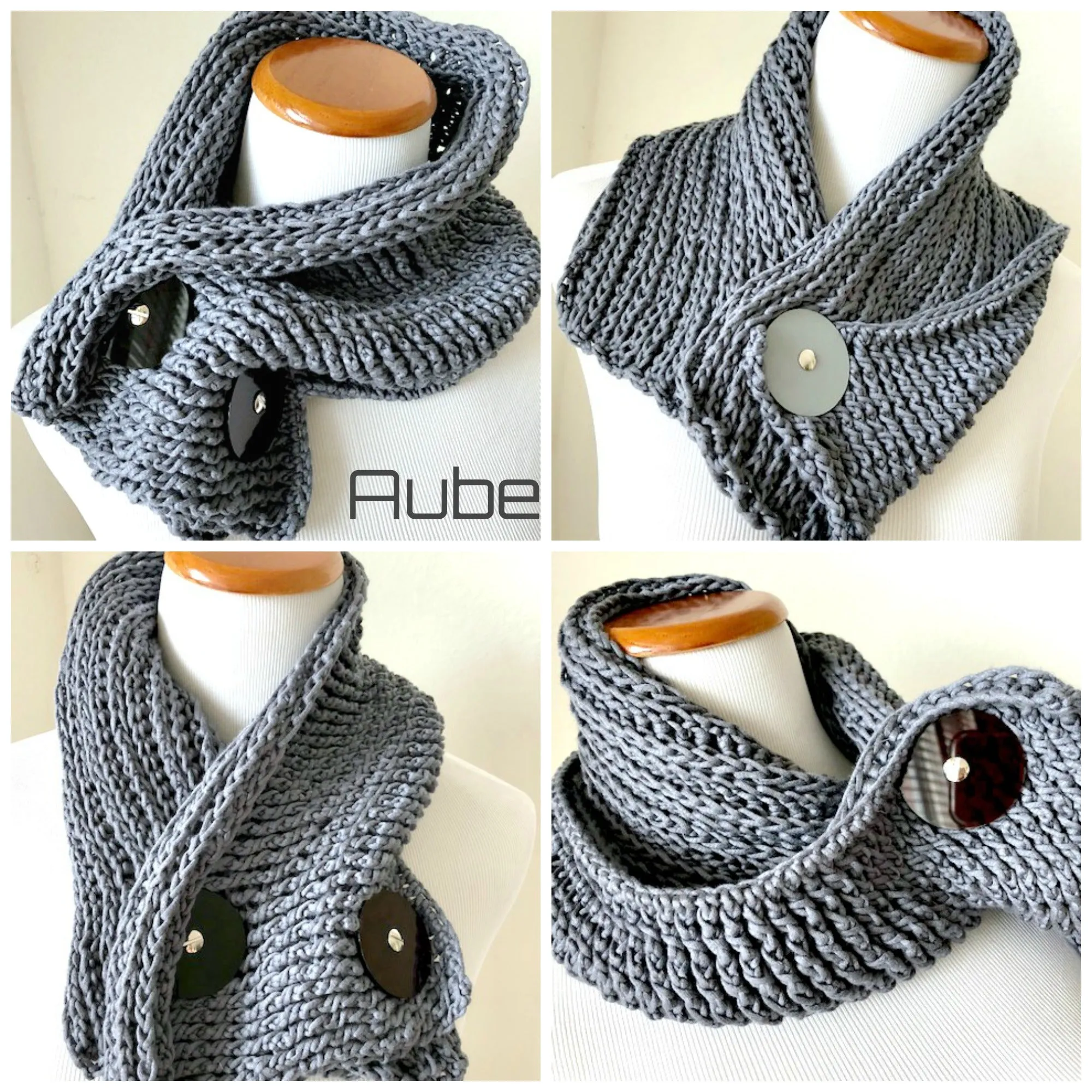 Aube crochet mini wrap pattern