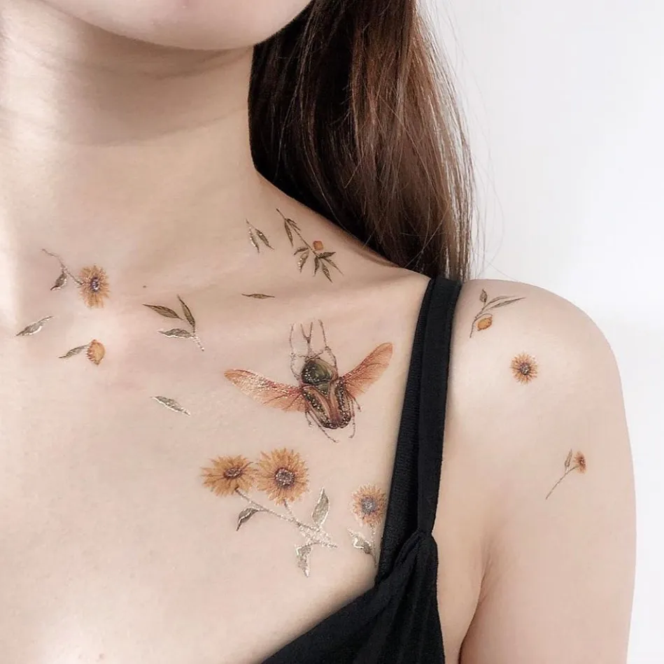 Beetle Temporary Tattoo
