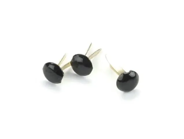 Black Mini Round Brads x100 90102