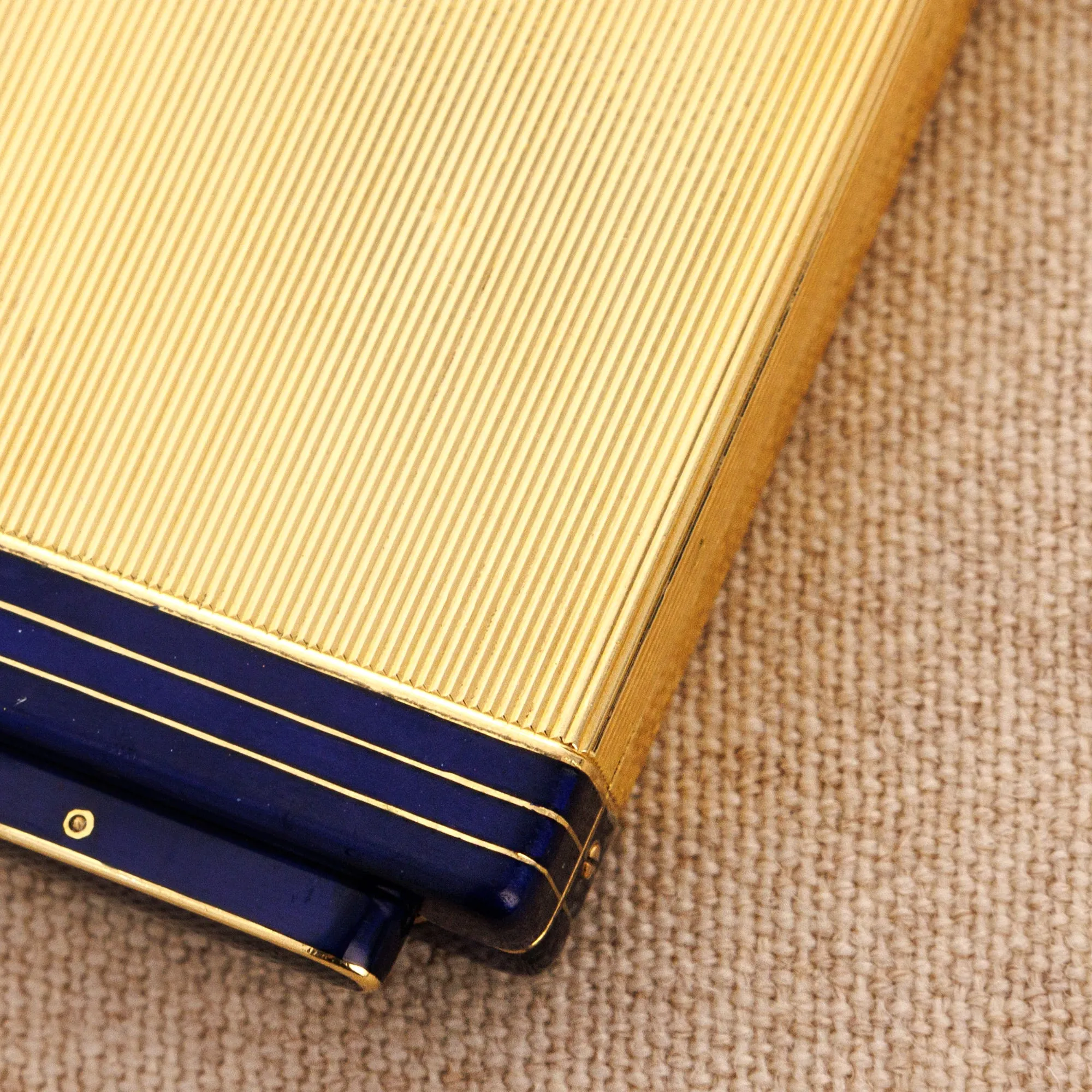 Cartier Yellow Gold and Enamel Travel Watch