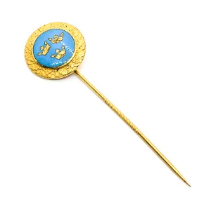 CC Sporrong co Stockholm Royal Oder of Sweden three crowns vitnage lapel pin