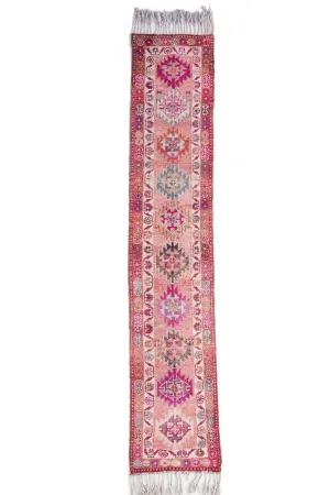 'Clicquot' Vintage Turkish Runner - 2'10" x 14'10"