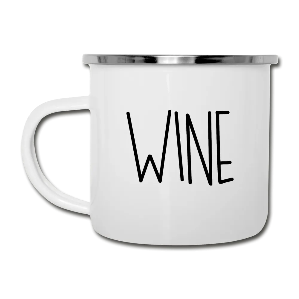 Coffee / Wine Enamel Camper Mug