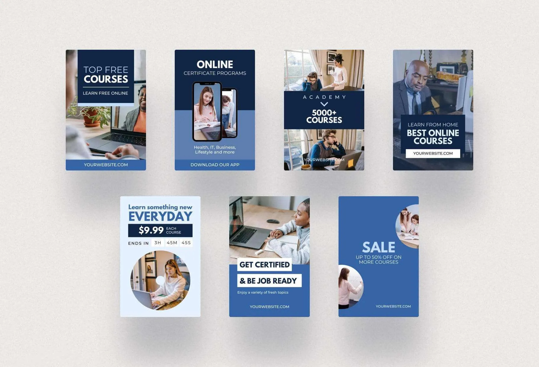 Course Pinterest Template