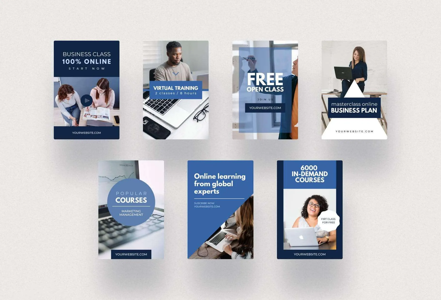 Course Pinterest Template