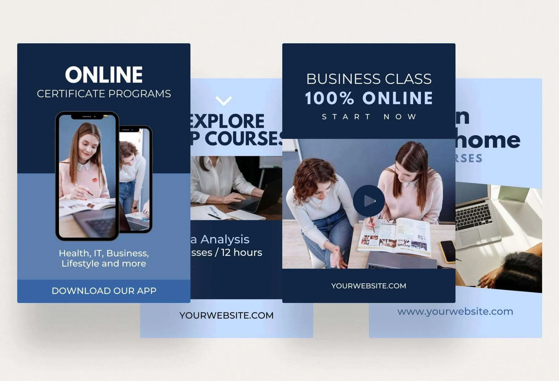 Course Pinterest Template