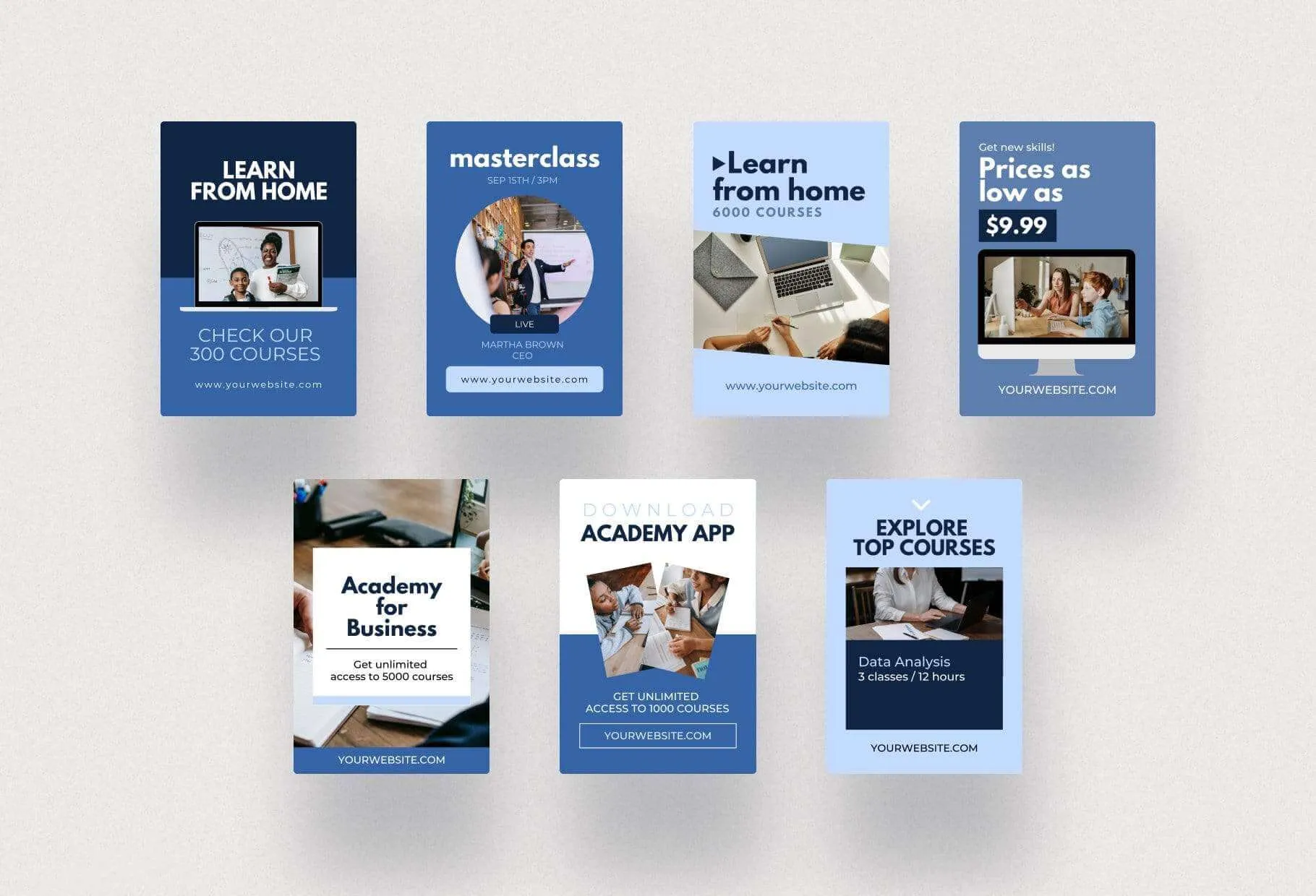 Course Pinterest Template