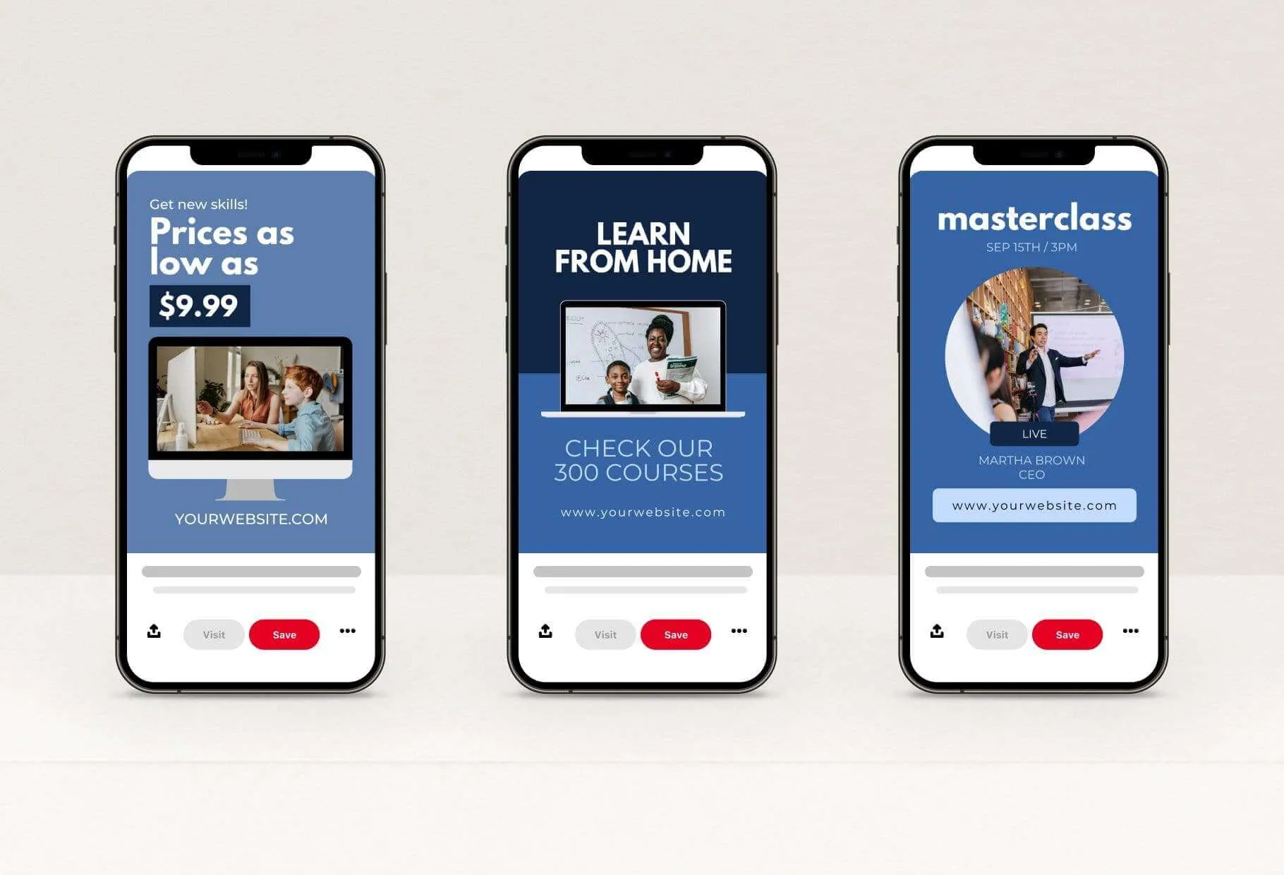 Course Pinterest Template