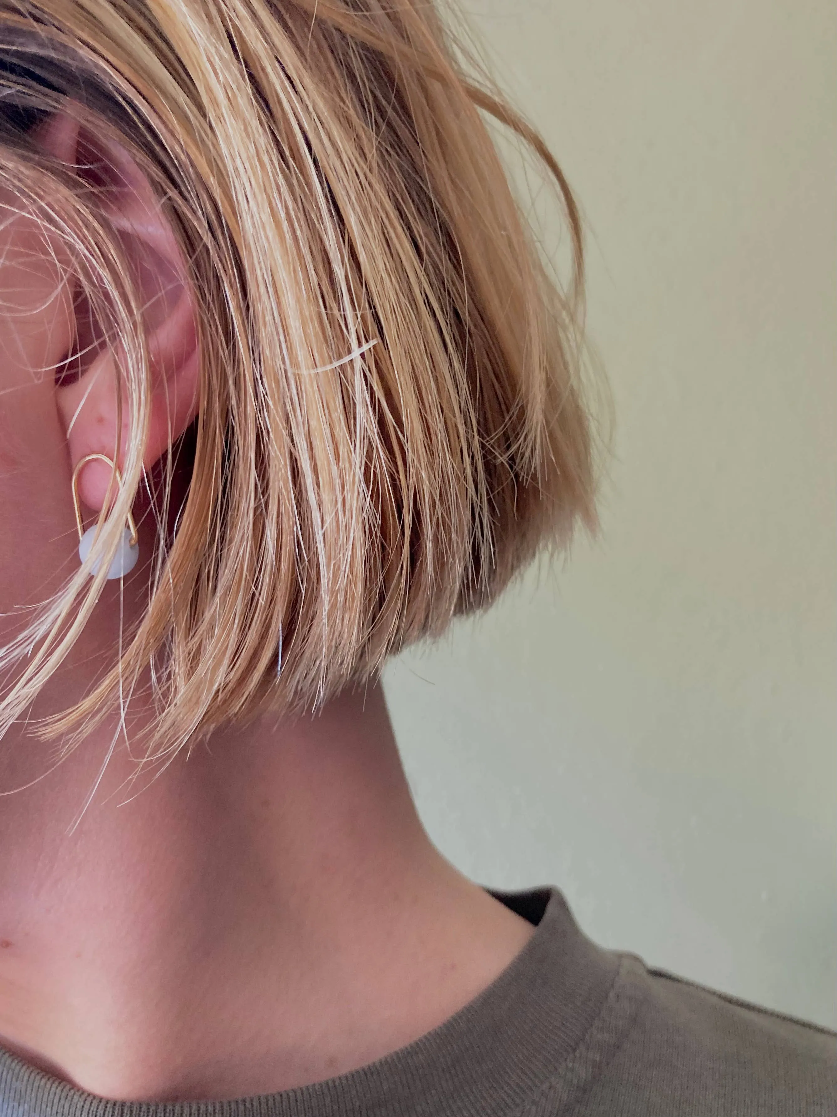 Cove Stud - Gold Filled / Pink Opal