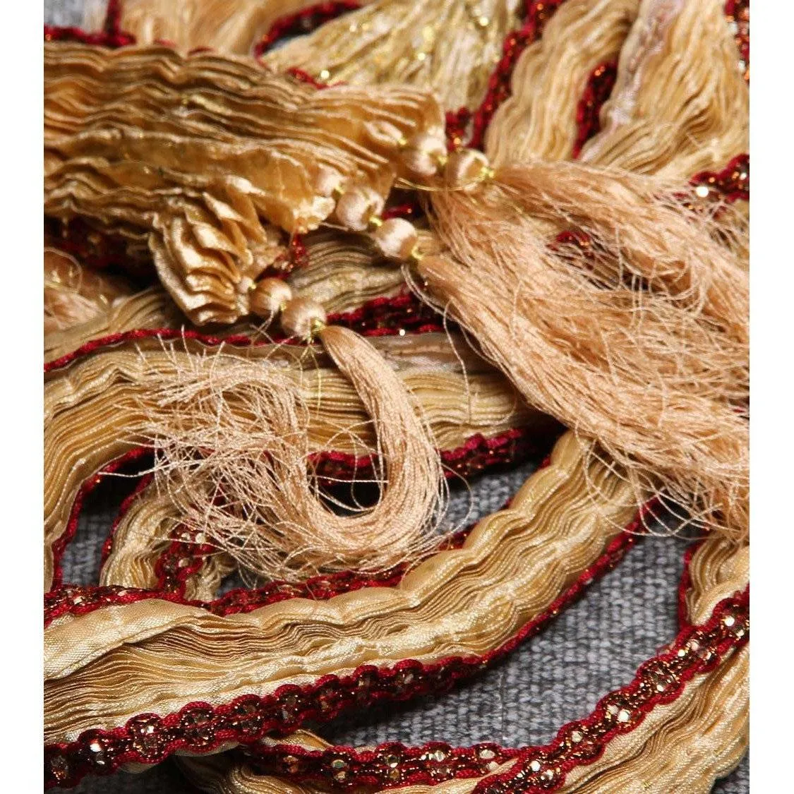 Cream Silk Blend Stole