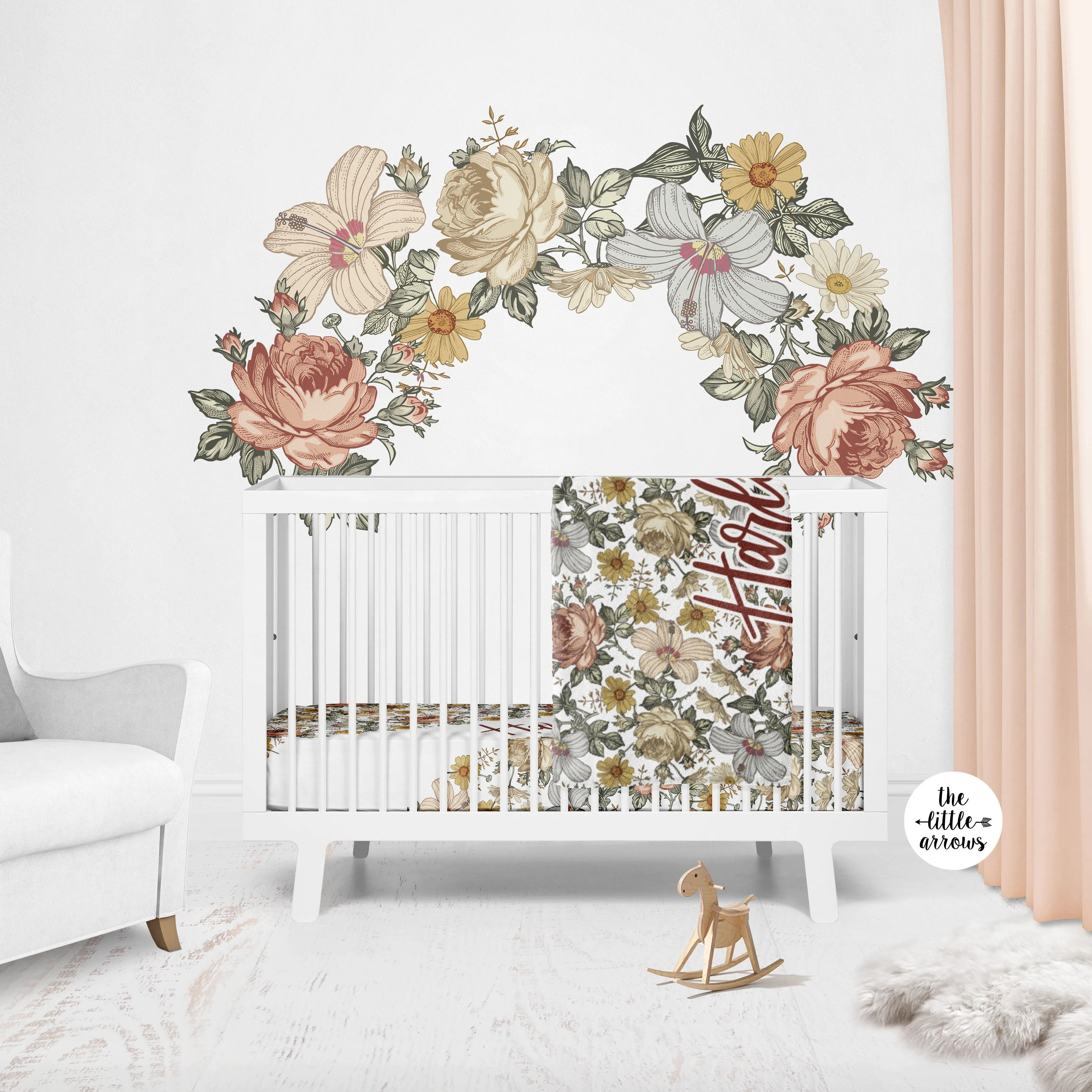 Crib Sheet - Vintage Floral