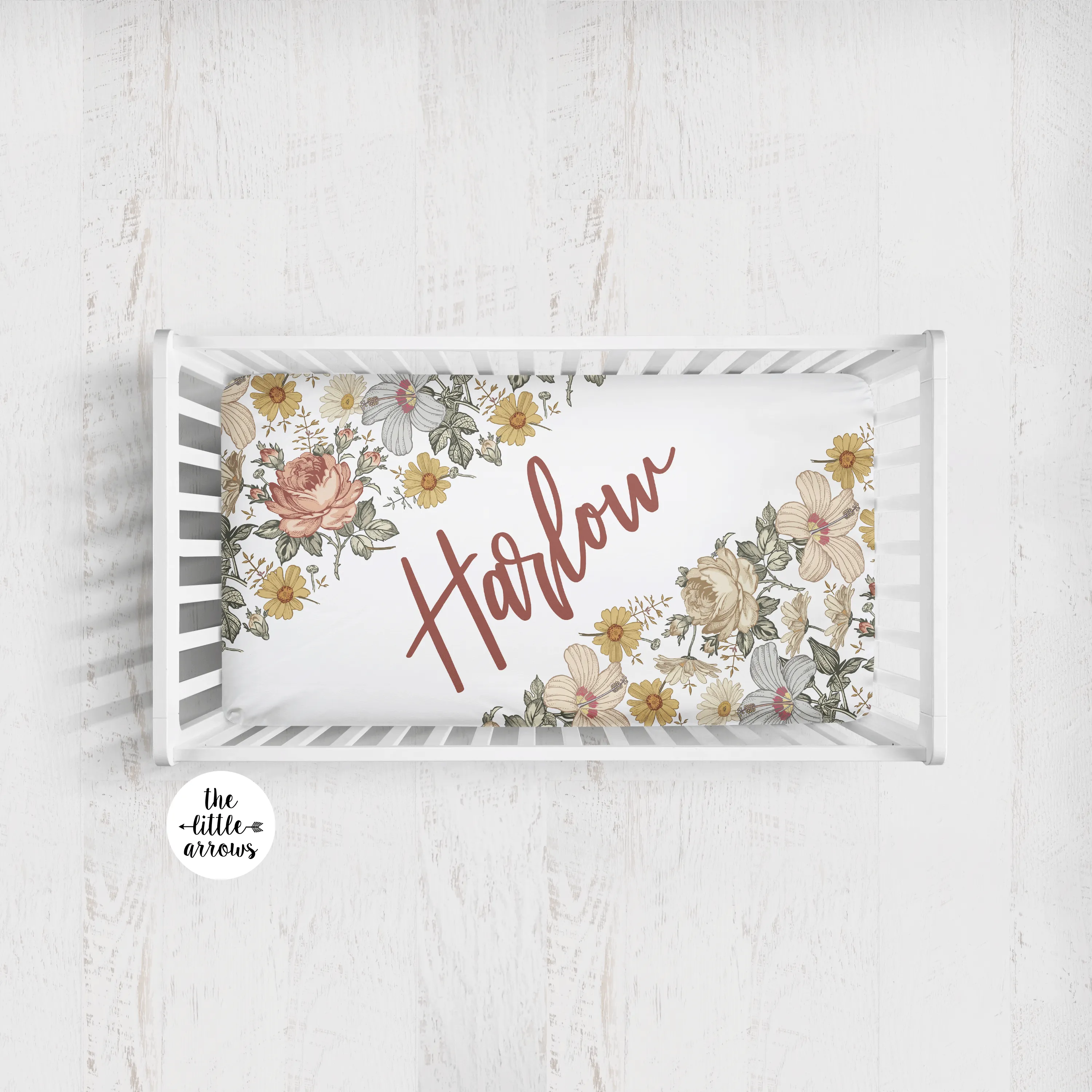 Crib Sheet - Vintage Floral
