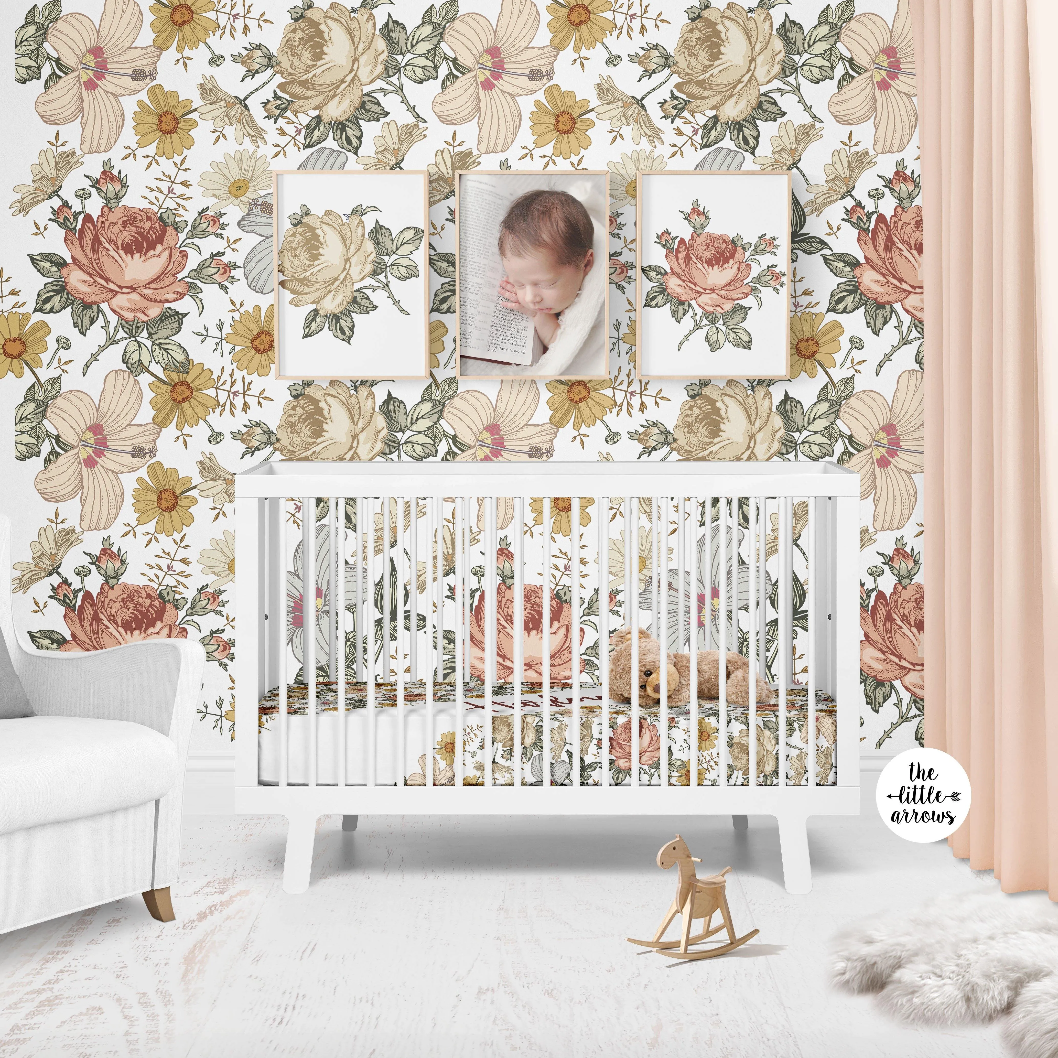 Crib Sheet - Vintage Floral