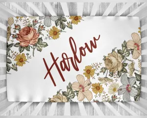 Crib Sheet - Vintage Floral
