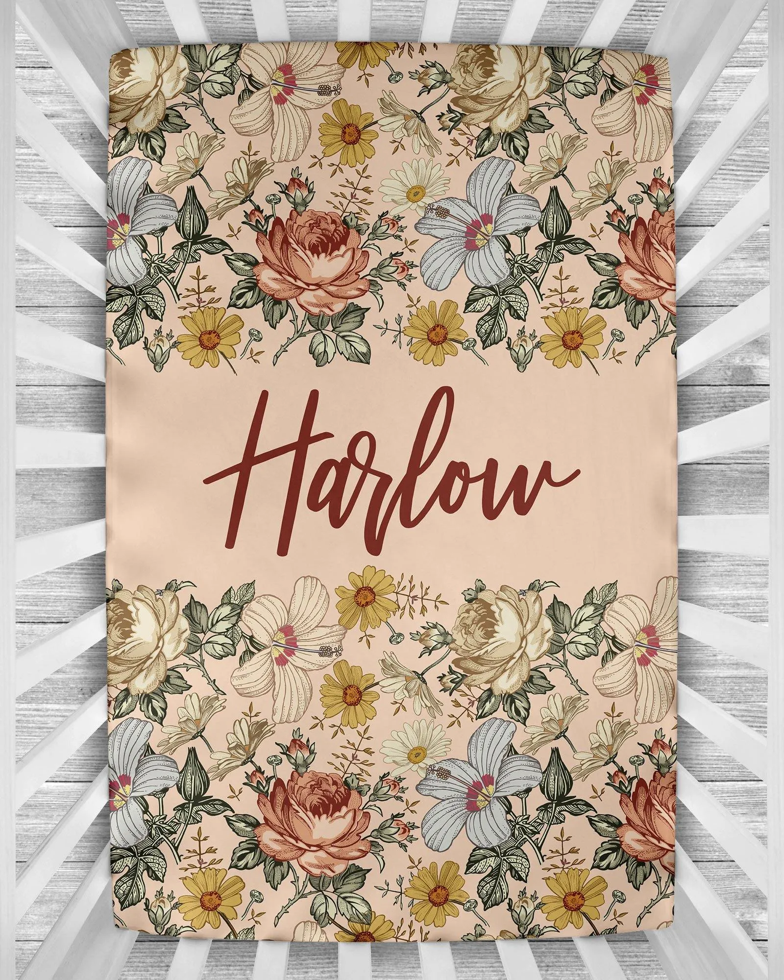 Crib Sheet - Vintage Floral